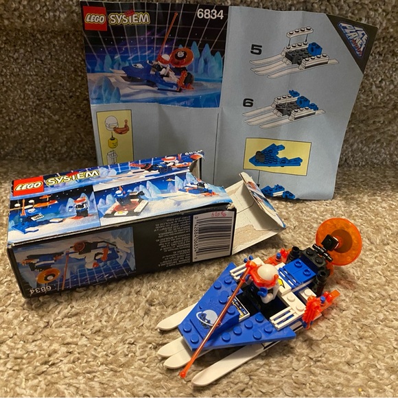 LEGO Space Ice Planet 6834 Celestial Sled 100% Complete w Box Instructions 1993 - Picture 5 of 6